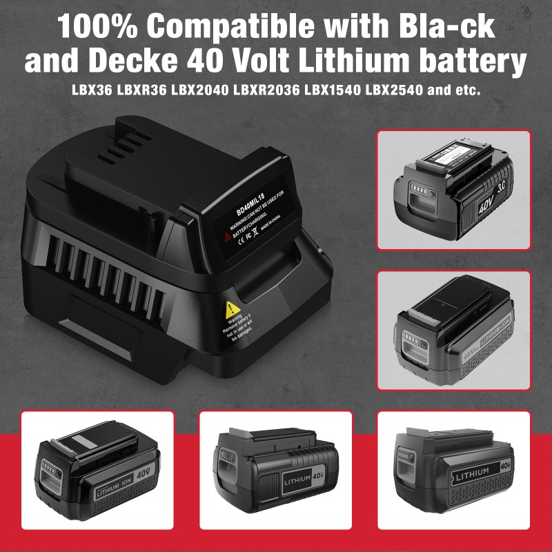For Black&Decker 40V Batteries - Black+Decker Tool Cordless review and price