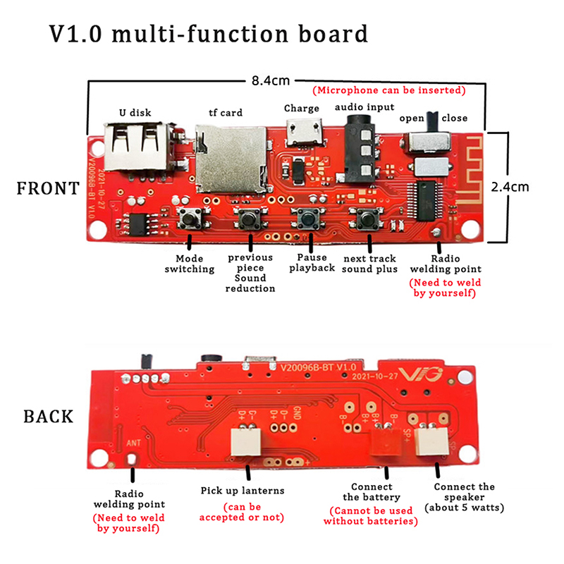 Multifunctional Bluetooth Audi - Diy Audio Electronics Kit review and price
